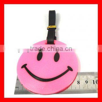 2D silicone luggage tag smile (MYD-LT6666)