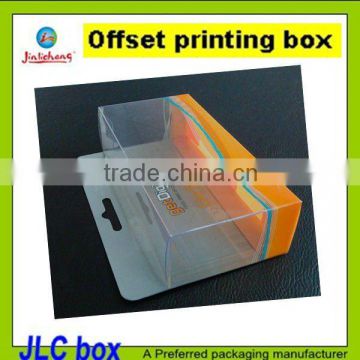 2012 offset printing folding box with hanging hole good quality