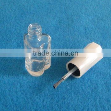 heart-shaped glass nail polish bottle