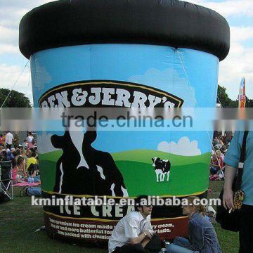 Inflatable ice cream cup