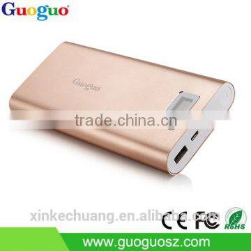 Guoguo 2016 high capacity LCD display 5V travel portable power bank 20000mah for xiaomi