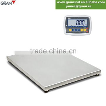 Tortuga SL-300 Stainless Steel Industrial Floor Scale with K2 Indicator