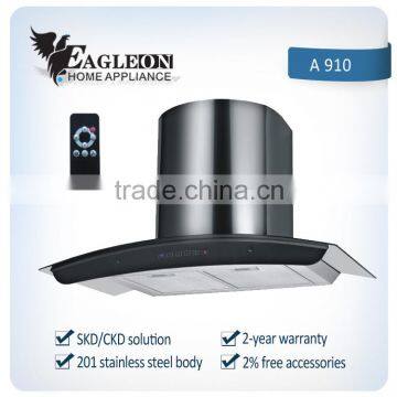 European hot sale kitchen range hood,black A910