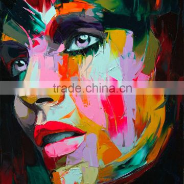 abstract knife colorful face painting modern art decor 57672