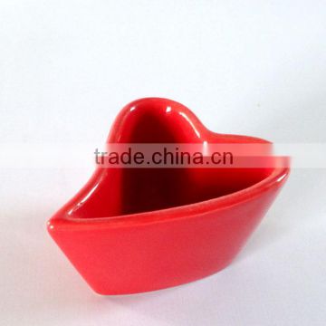 2014 Fashion red heart shaped ceramic sweet cup