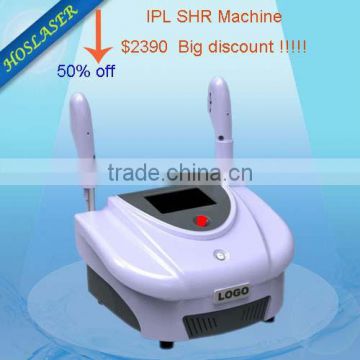 Hot selling!! factory price,ce approval portable ipl shr laser machine for hair removal/skin rejuvenation/freckle removal