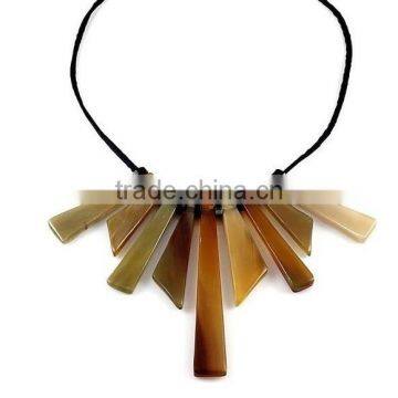 High quality best selling buffalo horn yellow modern necklace from Vietnam