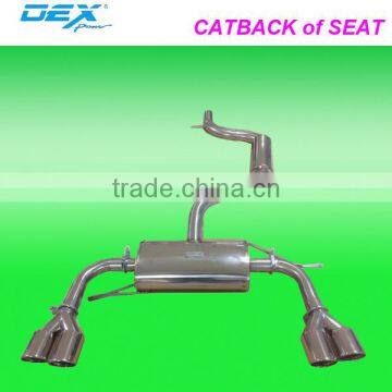 China auto parts decorate catback for Seat