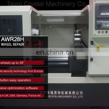 High accurate processing alloy wheel turning lathe machine AWR28H price