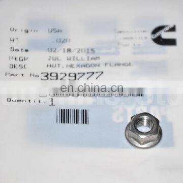 3929777 Foton Cummins engine ISF2.8 Turbo Mounting Hexagon Flange Nut