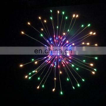 Hanging Firework LED Fairy String Light Christmas Party Decor Xmas 8 Modes Remote Outdoor Waterproof Christmas LED String Lights