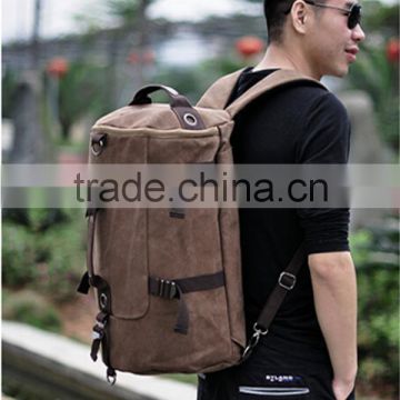 high quality mutifunctional canvas duffle bag sports outdoor travel backpack
