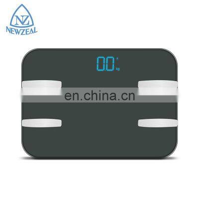 Promotional Blue Tooth Digital LED Scale Portable Glass Mini Body Weight Scale Electronic