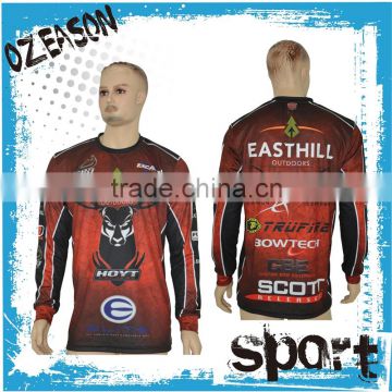2016 new design full sublimated dry fit fishing jersey 4XL
