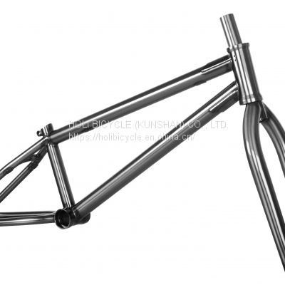 cromoly bmx frame and fork CR-MO  4130 bike frame BMX bicycle frame steel bmx frame