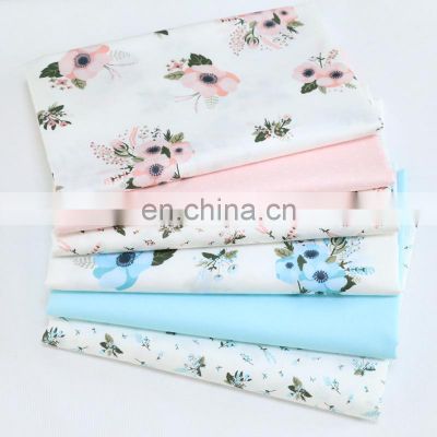 Rural flowers home textile fabrics cotton printed twill fabric wholesale