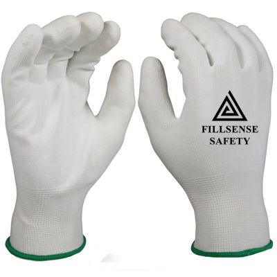 China Factory Wholesale 13G Nylon Liner Polyurethane PU Dipped Work Gloves
