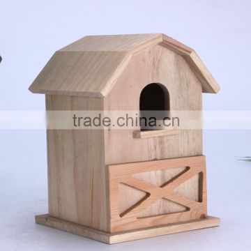 Top quality handmade wooden bird hose/pet house, decorated wooden bird house