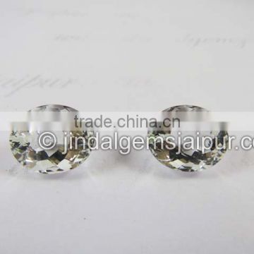 Best Quality Loose Gemstone Crystal cut oval drilled front to back 14x17 MM