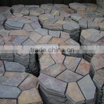 Wholesale price irregular slate floor tiles for outdoor decoration