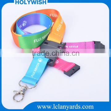 Colorful environmentally friendly polyester custom printed lanyards with usb
