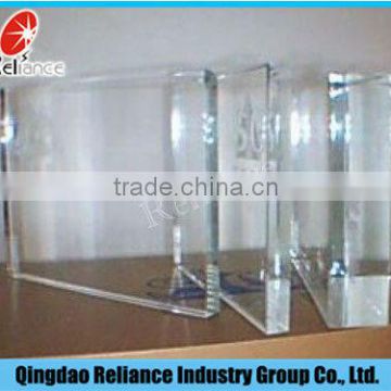 12mm building glass wall use Ultra Clear Float Glass