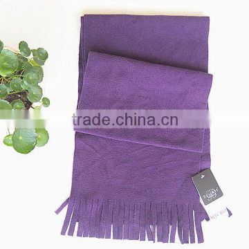 purple polar fleece scarf for kids