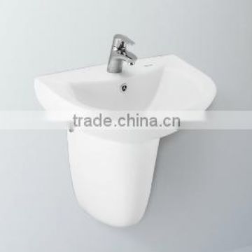 FH282 Washbasin with Half Pedetal Bathroom Design Sanitary Ware Ceramic