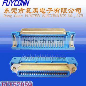 TYCO 50 Pin Centronic PCB DIP Right Angle Type Connector Female