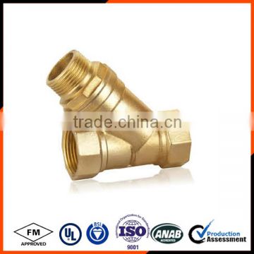 Forged Brass filter ball valve with male thread