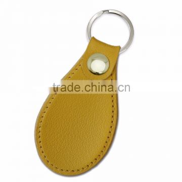 Leather Custom Promotional Keychain,genuine leather new design key chain