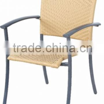 COLORFUL RATTAN CHAIR IS USED IN DINING ROOM
