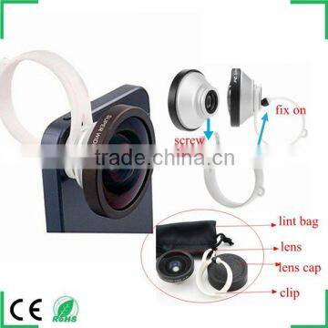 Buyer favor universal super 0.4X clip wide angle lens with popular purple colour packing box