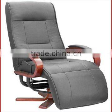 New style Black PU Wooden base Recliner chairs