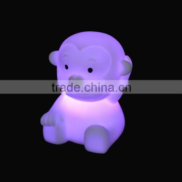 LED romantic table decoration color changing monkey night light