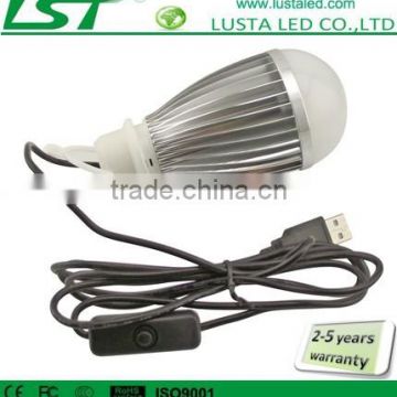 USB Light Bulb 5V DC Portable LED High Power 3W 5W 7W LED PC Laptop USB Lighting