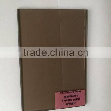 Sell high quality 4mm 3300x2140mm bronze reflective glass,tinted reflective glass