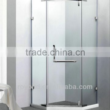 Stainless steel shower room quadrant pivot door WS1431