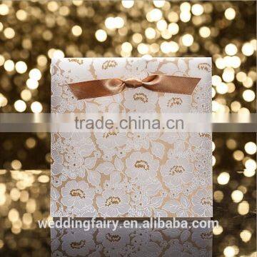 Wholesale luxurious classic wedding invitation card