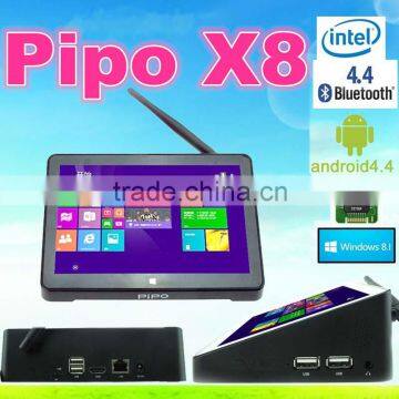 Factory Price Vplus X10 intel quad core ram latest dual OS mini pc/tv box pipo x8