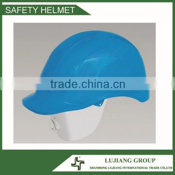 Blue high quality ABS Safety Helmet with Retractable Eye Shield
