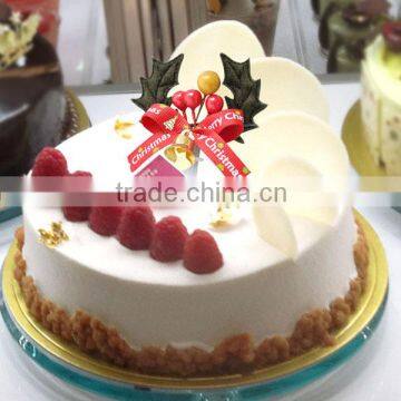 FDA Food Grade Small Plastic Holly Cake Decoration