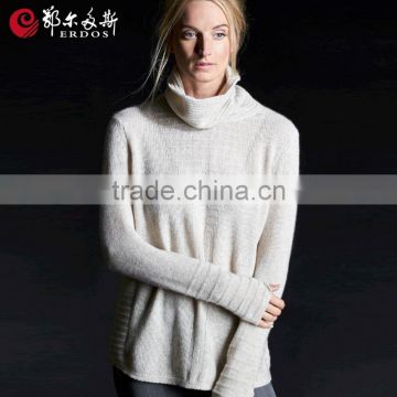 Erdos slouchy funnel neck design for tops sweater for girls