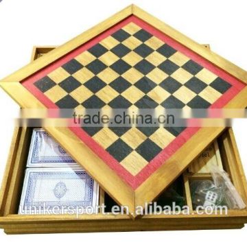 wooden chess game set 6 in 1