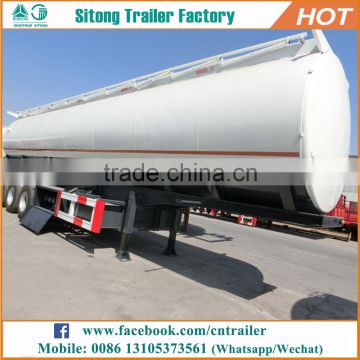 High quality 3 axles 55m3 oil tanker semi trailer fuel transfer trailer