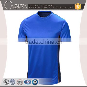 special design polyester technical soft o-neck for men sport t-shirt