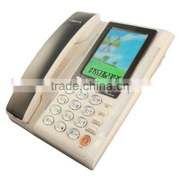 Modern analog big screen display telephone with HF