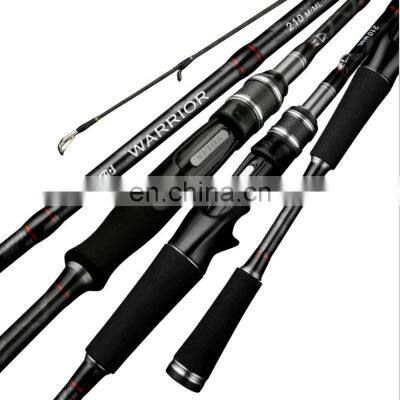 Royal Black Light Weight Big Fish Killer Double Tips 2.1/2.4m Spinning Casting Fishing Rod For bass trout carp Fishing