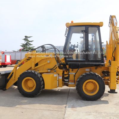 Chinese Price For Farm Tractor With Backhoe Loader and Front Bucket