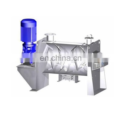 Factory price horizontal double helical ribbon powder horizontal blender mixer industry cement mixer with the production lines